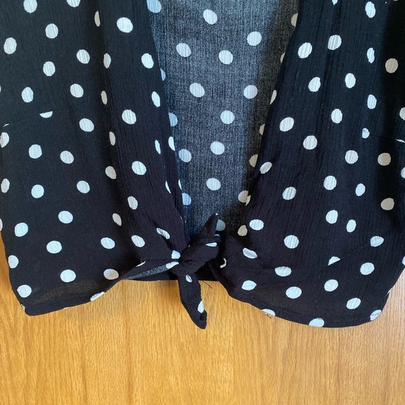 Garage two piece black and white polka dot matching set size M - Picture 5 of 11